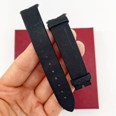 정품 피아제 블랙 새틴 가죽 스트랩 18mmx16mm 시계 밴드 보장 정품 피아제 블랙 새틴 가죽 스트랩 18mmx16mm 시계 밴드 보장