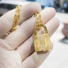 Hermes lock full pave VVS-E COLOR