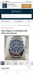 롤렉스 Milgauss Automatik Stahl Herrenuhr Oyster Perpetual Ref. 116400 B&P 2010 롤렉스 Milgauss Automatik Stahl Herrenuhr Oyster Perpetual Ref. 116400 B&P 2010