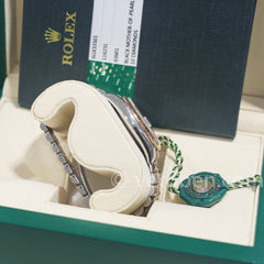롤렉스 Datejust 36 스테인리스 스틸 및 옐로우 골드 블랙 자개 다이아몬드 다이얼 롤렉스 Datejust 36 스테인리스 스틸 및 옐로우 골드 블랙 자개 다이아몬드 다이얼