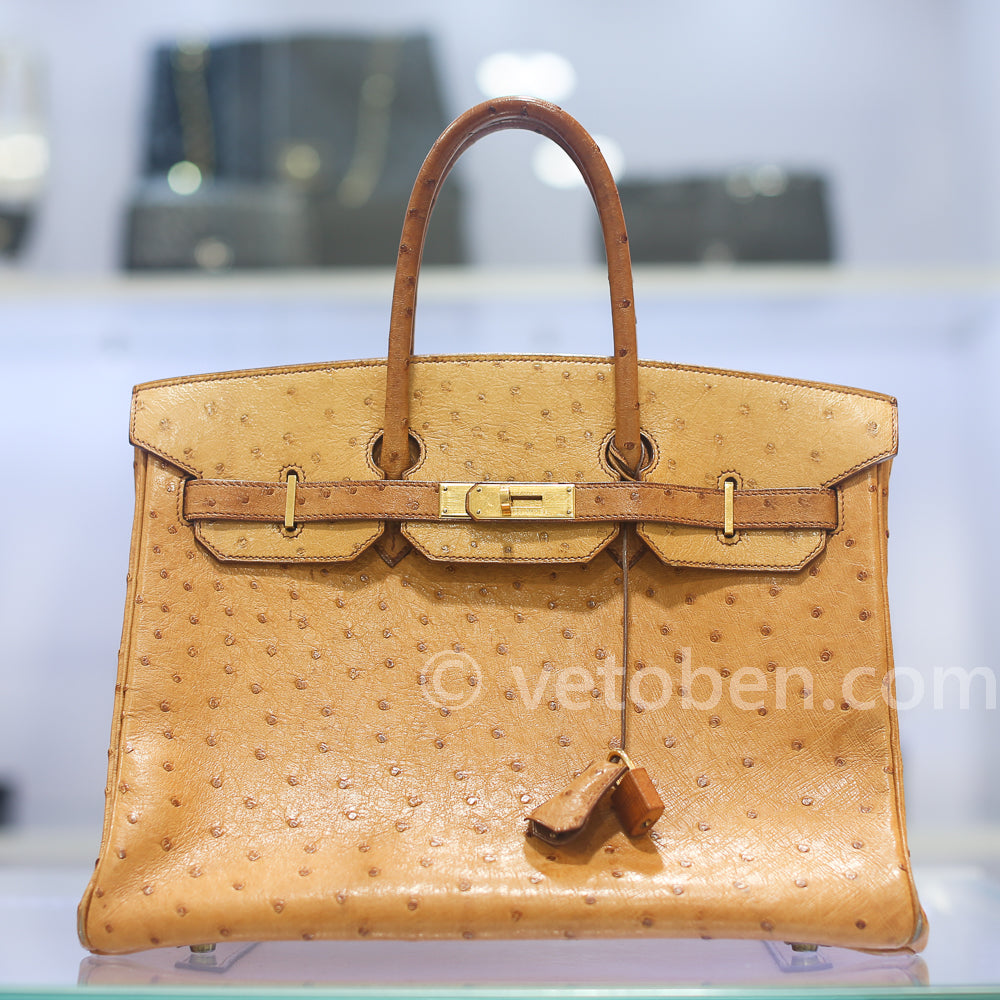 ostrich leather bag