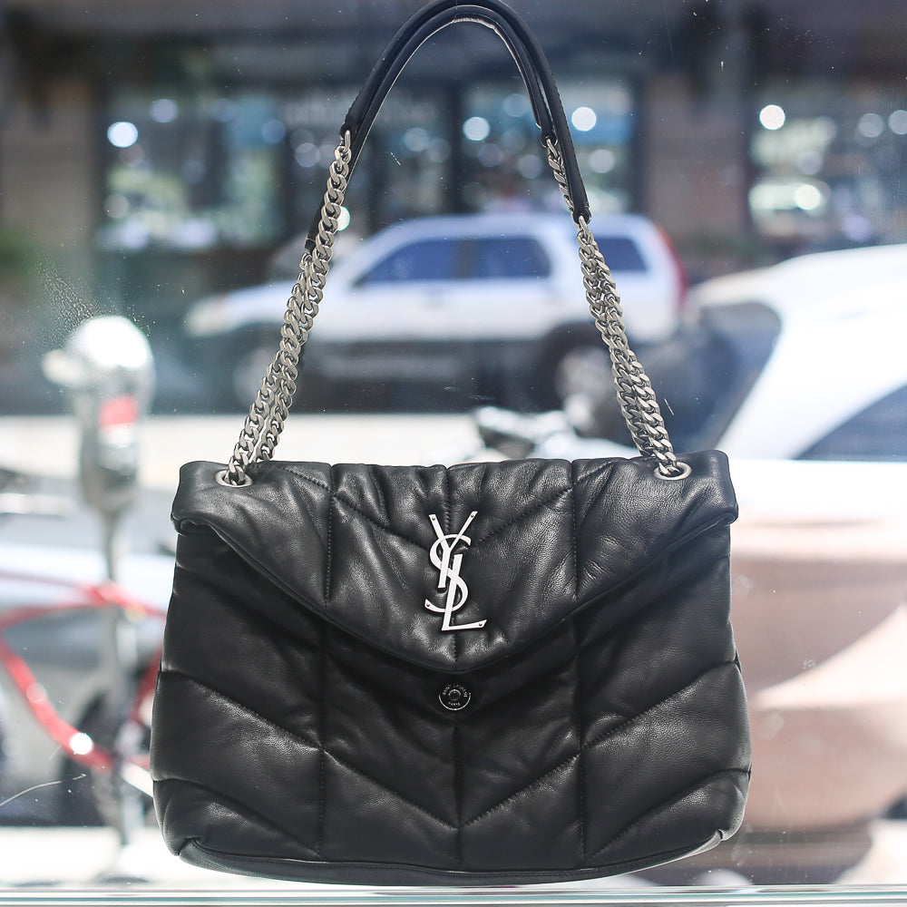 Puffer medium bag in quilted lambskin Clearance