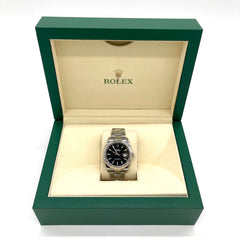 ROLEX DATEJUST II STEEL & 18K WHITE GOLD BEZEL BLACK DIAL MENS 41MM WATCH ROLEX DATEJUST II STEEL & 18K WHITE GOLD BEZEL BLACK DIAL MENS 41MM WATCH
