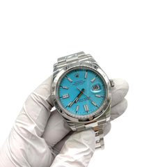 Rolex Oyster Perpetual 41 Turquoise Blue Men's Watch