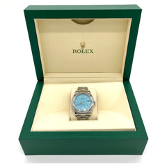 Rolex Oyster Perpetual 41 Turquoise Blue Men's Watch