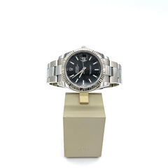 ROLEX DATEJUST II STEEL & 18K WHITE GOLD BEZEL BLACK DIAL MENS 41MM WATCH ROLEX DATEJUST II STEEL & 18K WHITE GOLD BEZEL BLACK DIAL MENS 41MM WATCH