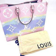 Brand New  LOUIS VUITTON Monogram Escale Onthego GM Pastel Brand New  LOUIS VUITTON Monogram Escale Onthego GM Pastel