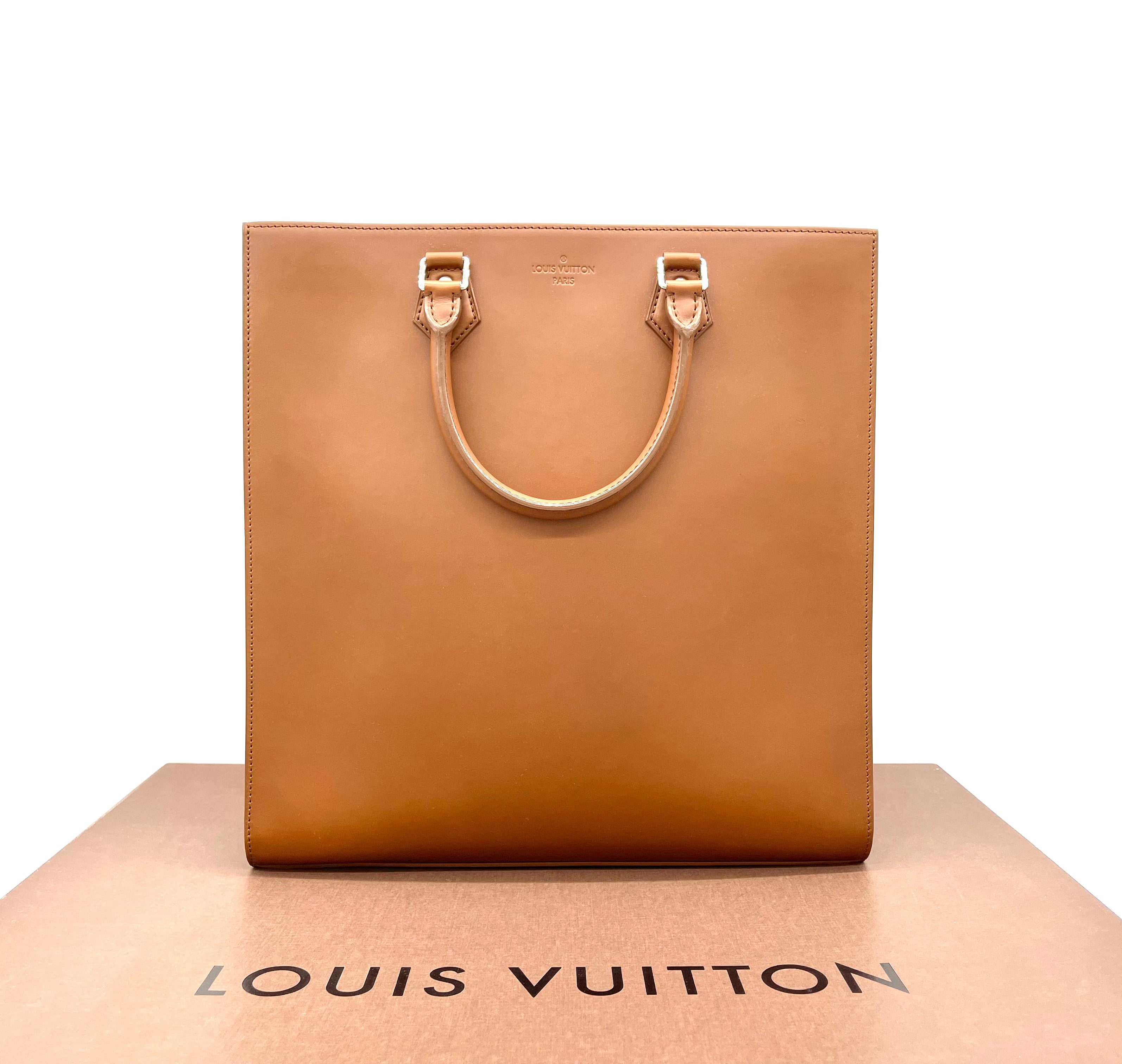Louis+Vuitton+Sac+Plat+Tote+Medium+Brown+Canvas for sale online