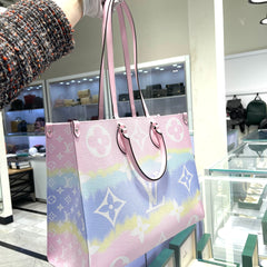 Brand New  LOUIS VUITTON Monogram Escale Onthego GM Pastel Brand New  LOUIS VUITTON Monogram Escale Onthego GM Pastel