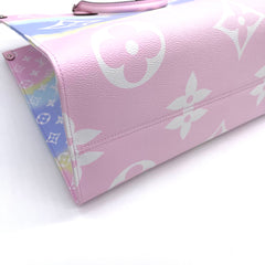 Brand New  LOUIS VUITTON Monogram Escale Onthego GM Pastel Brand New  LOUIS VUITTON Monogram Escale Onthego GM Pastel