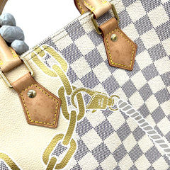 Louis Vuitton Limited Edition Nautical Damier Azur Speedy Bandoulierr 25 Bag