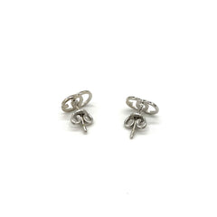 Gucci Interlocking 18k white gold earrings