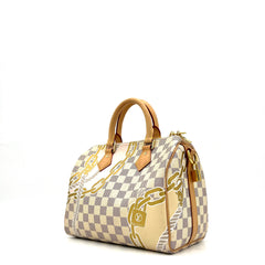 Louis Vuitton Limited Edition Nautical Damier Azur Speedy Bandoulierr 25 Bag