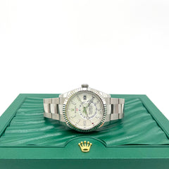 Rolex Sky-Dweller Oyster Perpetual 42mm White Index Dial Oyster Bracelet 2023