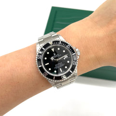 롤렉스 Sea-Dweller 블랙 다이얼 남성용 시계 16600(일련 번호 Z323523)