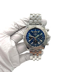 BREITLING chronomat stainless steel blue 44mm automatic men’s watch