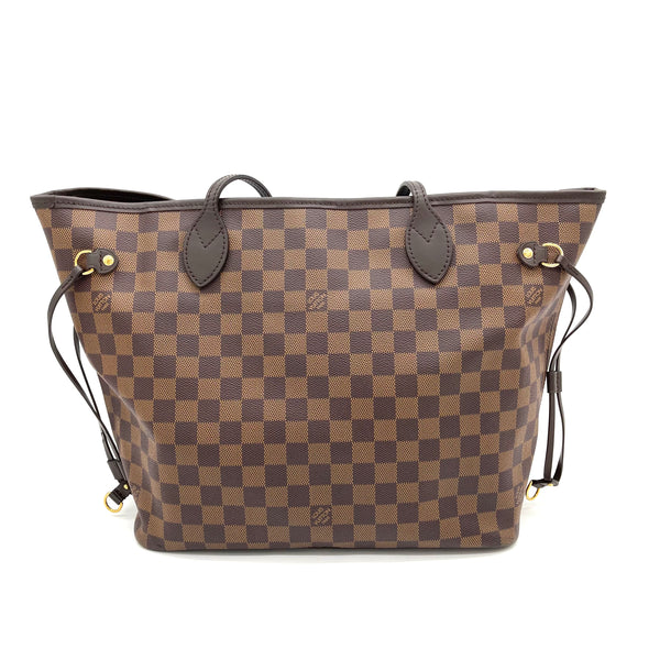 Box Louis Vuitton Damier Azur Neverfull MM Bag with POUCH $2030+TAX