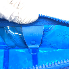 LOUIS VUITTON PVC Monogram Keepall Bandouliere 50 Blue