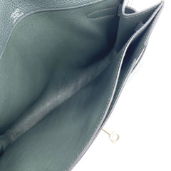 HERMES Kelly depeches 25 pouch Vert Amande