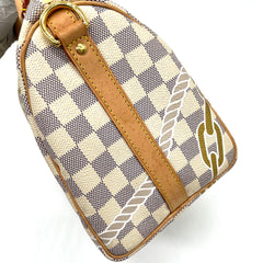 Louis Vuitton Limited Edition Nautical Damier Azur Speedy Bandoulierr 25 Bag