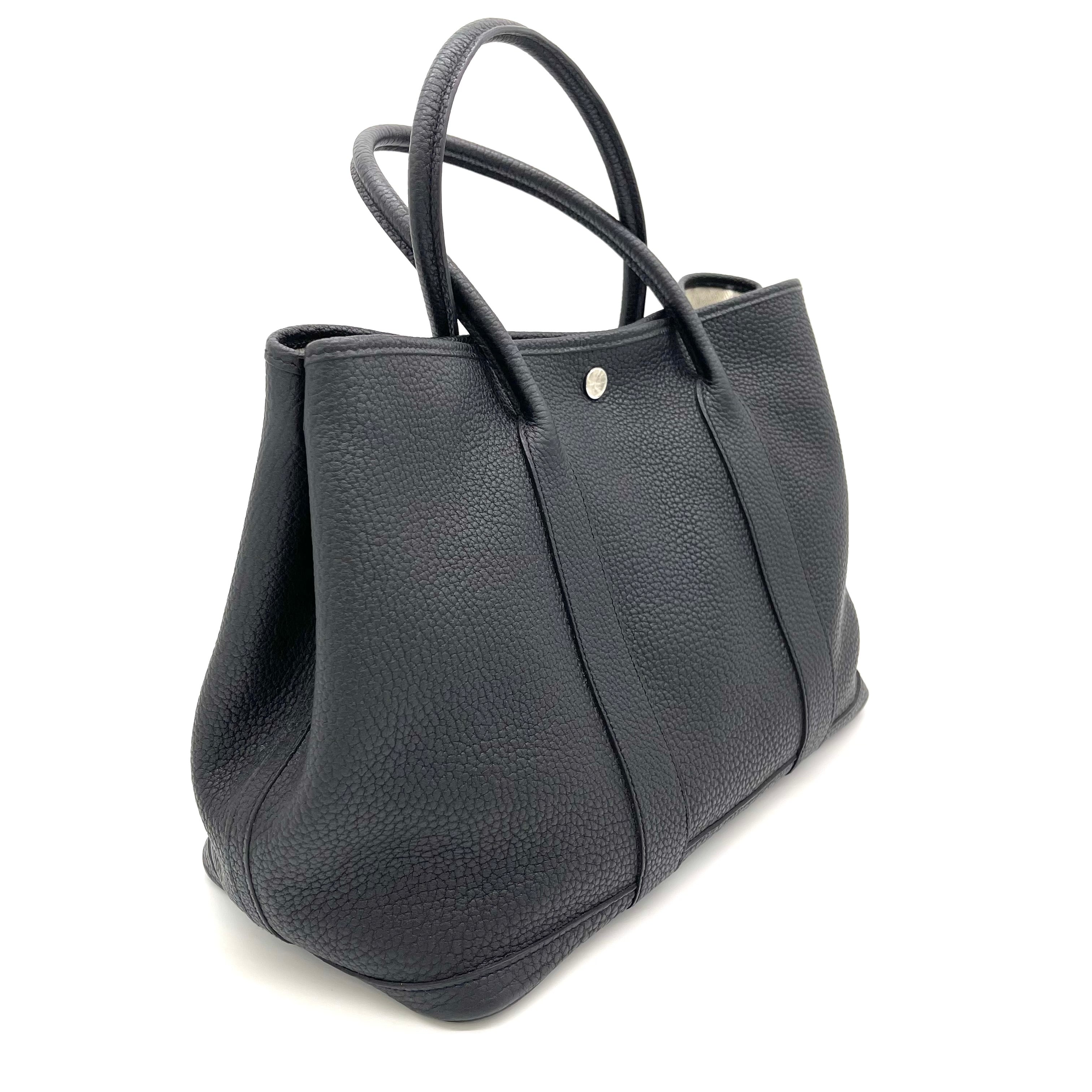 Hermès Toile Garden Party 36 - Black Totes, Handbags - HER545245