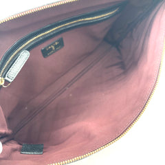 CHANEL O Case Large Clutch in Black Quilted Caviar Leather with Gold-Tone Hardware