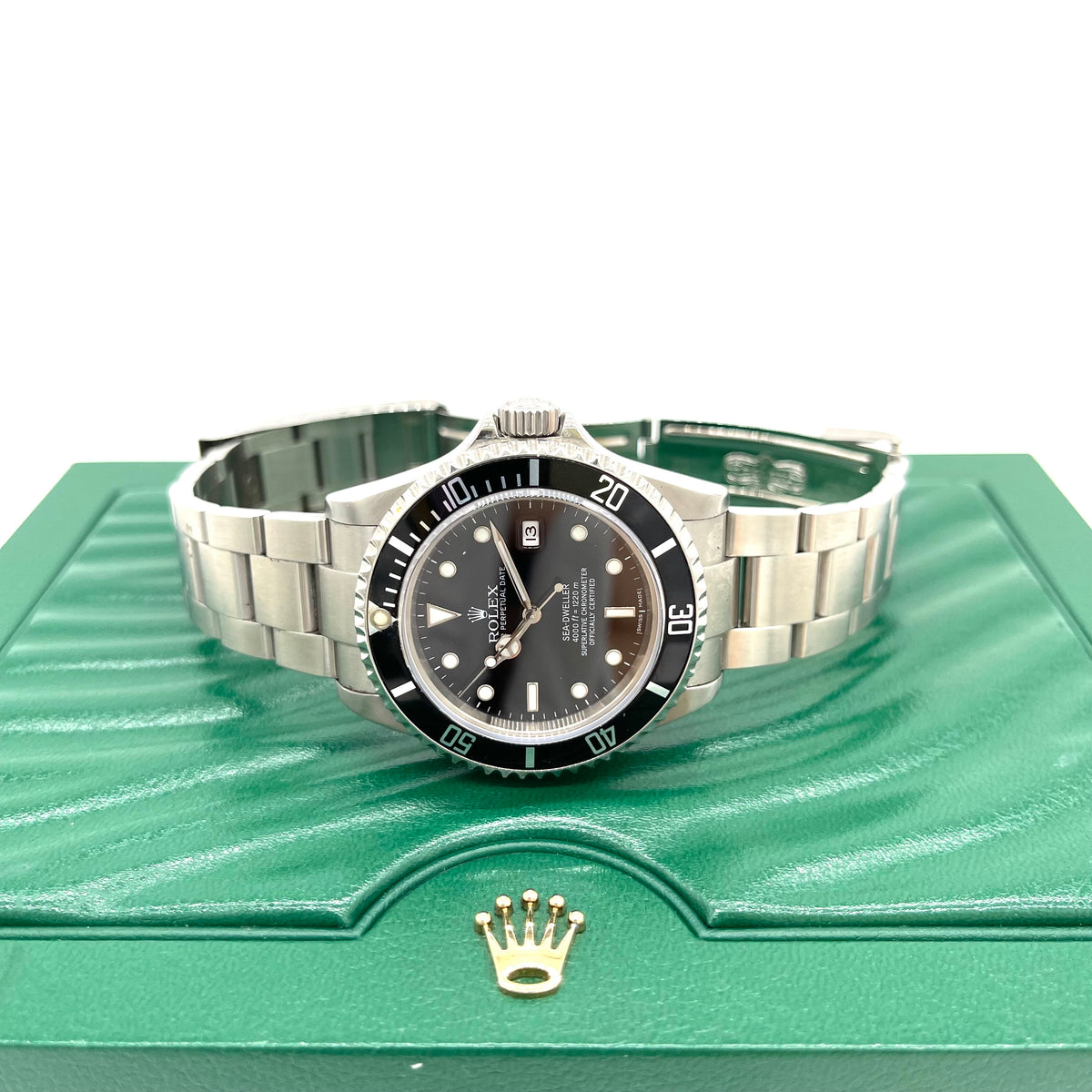 롤렉스 Sea-Dweller 블랙 다이얼 남성용 시계 16600(일련 번호 Z323523)
