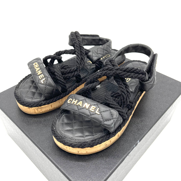 Sandals - Lambskin, black — Fashion