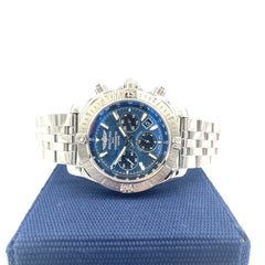 BREITLING chronomat stainless steel blue 44mm automatic men’s watch