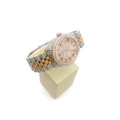 Rolex 1601 Date Just Full setting diamonds (Serial # 2383872 )