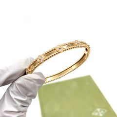 Van Cleef & Arpels Perlée sweet clovers bracelet, XS model