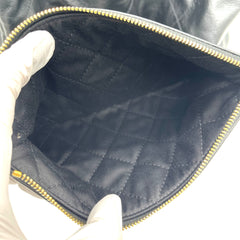 CHANEL Shiny Calfskin Quilted Chanel 22 Bag Medium Black