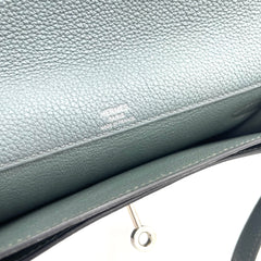 HERMES Kelly depeches 25 pouch Vert Amande