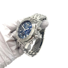 BREITLING chronomat stainless steel blue 44mm automatic men’s watch