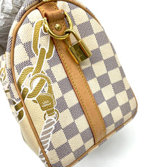 Louis Vuitton Limited Edition Nautical Damier Azur Speedy Bandoulierr 25 Bag