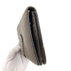 HERMES Chevre Mysore Bearn Gusset Wallet Etoupe