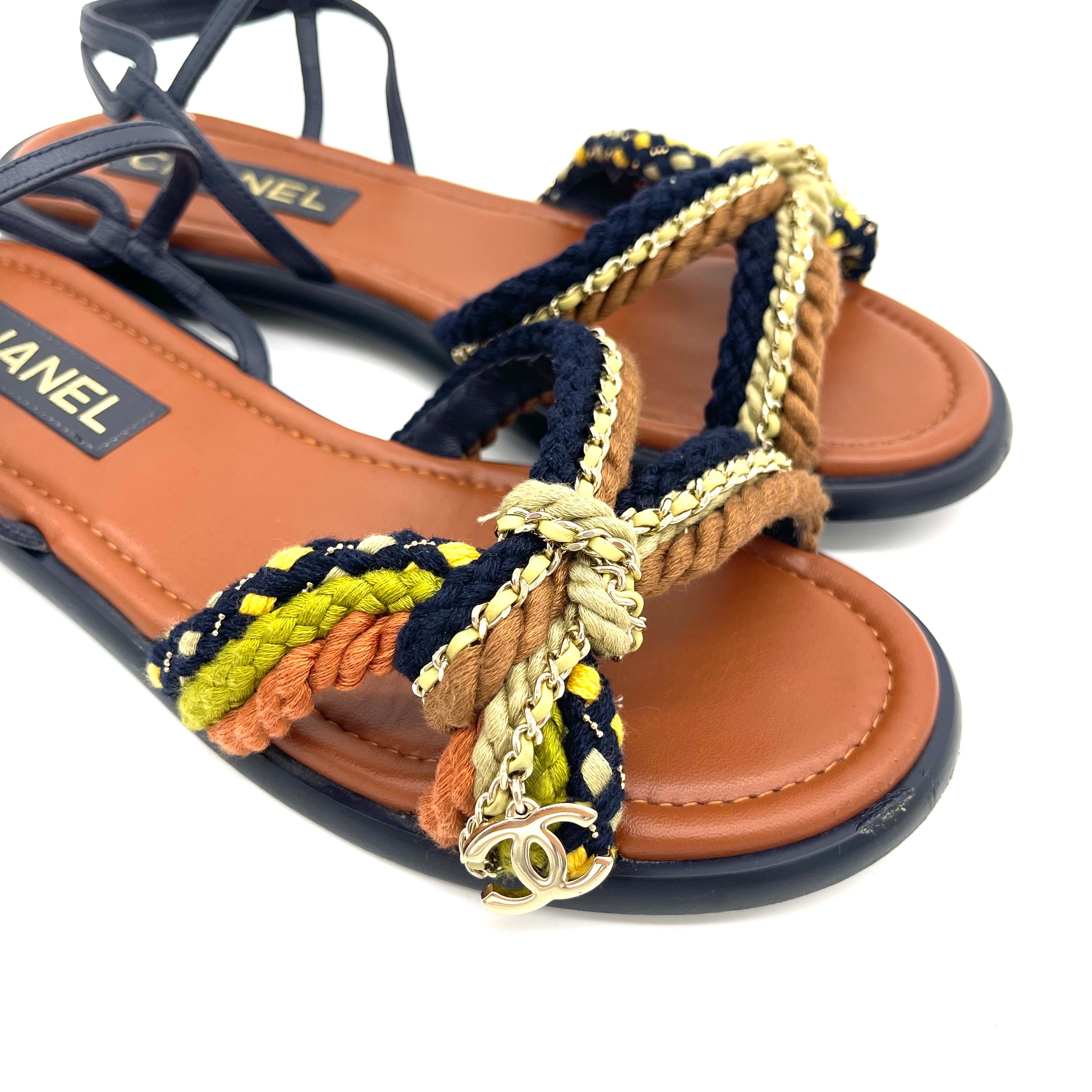 Chanel Rope Sandals Size40 Retail Price