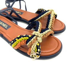 CHANEL Rope Sandals Size40 Retail Price $1150