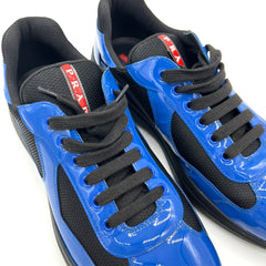 PRADA Men's America's Cup Patent Leather Sneakers