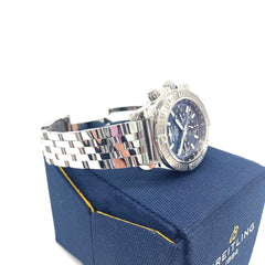 BREITLING chronomat stainless steel blue 44mm automatic men’s watch