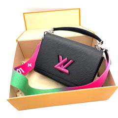 Louis Vuitton Epi Twist PM Shoulder Bag – Black Rose