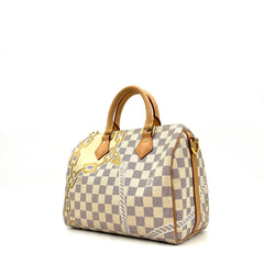 Louis Vuitton Limited Edition Nautical Damier Azur Speedy Bandoulierr 25 Bag