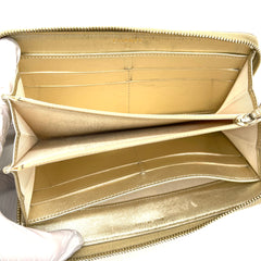 Chanel Long Zip Wallet, Gold Lambskin with Gold Hardware