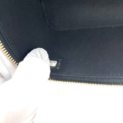 CHANEL Lambskin Quilted Small Top Handle Vanity Case with Chain – Black