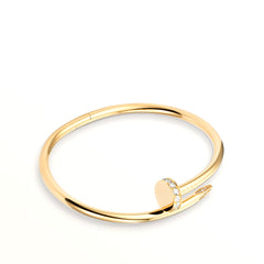 Cartier Juste un Clou Bracelet, Classic Model with Diamonds – Size 15