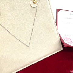 Cartier Diamond Pendant Necklace in 18K White Gold