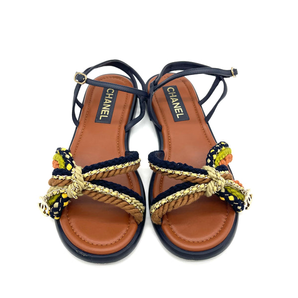 샤넬 로프 샌들 사이즈40 소매가 $1150