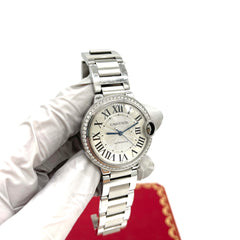 CARTIER BALLON BLEU DE CARTIER WATCH DIAMOND 33mm