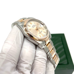 Rolex Datejust 36mm 116201 Rosegold Stainless Steel Oyster