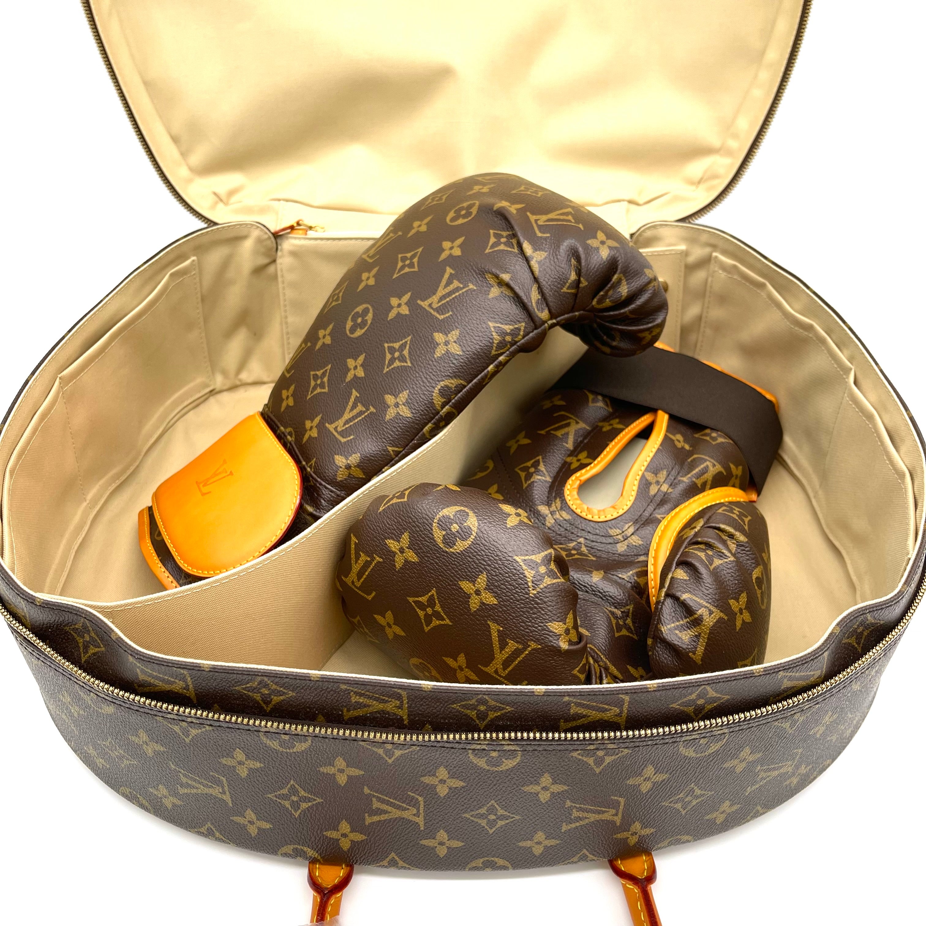 Brown Limited Edition Celebrating Monogram Boxing Gloves Set in Coated  Canvas with Tanned Leather Trim and Gold Brass Hardware, 2014, Handbags &  Accessories, 2021